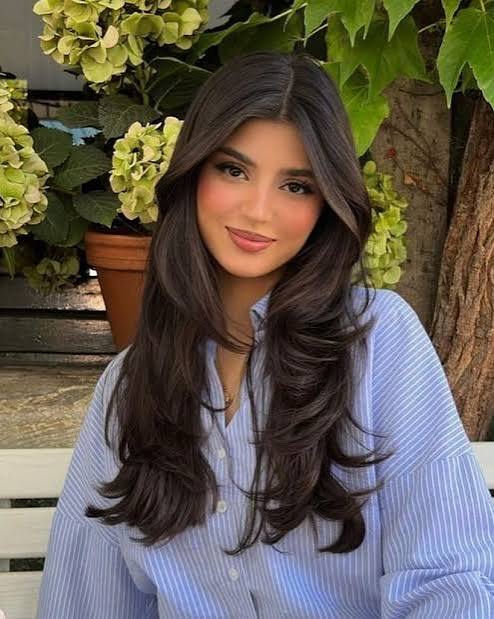 Long Layers for Face Framing — Winter Hairstyles for Round Faces