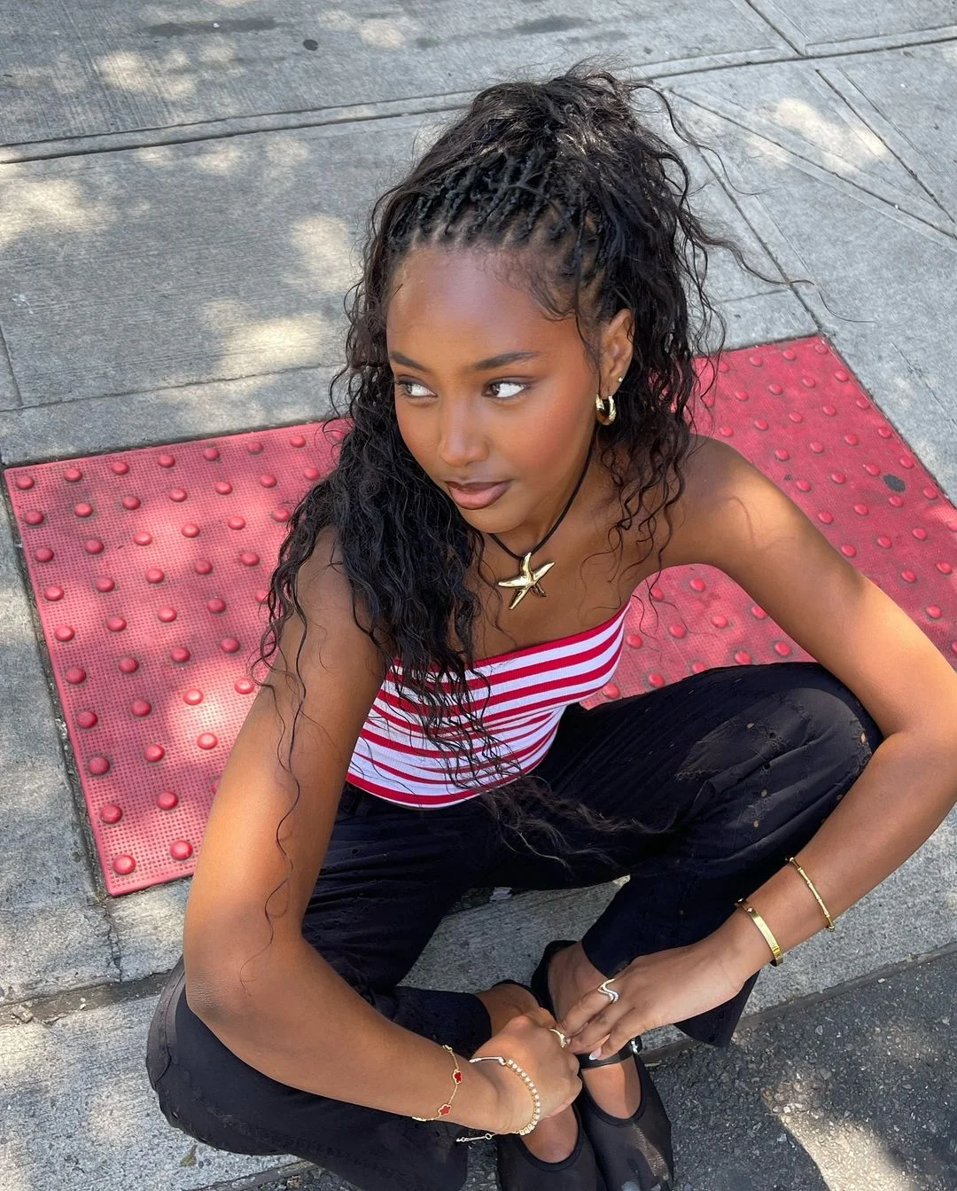 Intricate Braids into a Flowing Ponytail — Winter Braids for Black Women