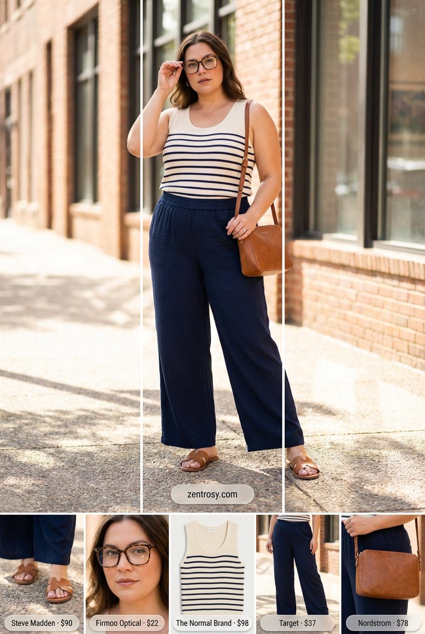 Effortless Artsy Afternoon: Wide-Leg Comfort