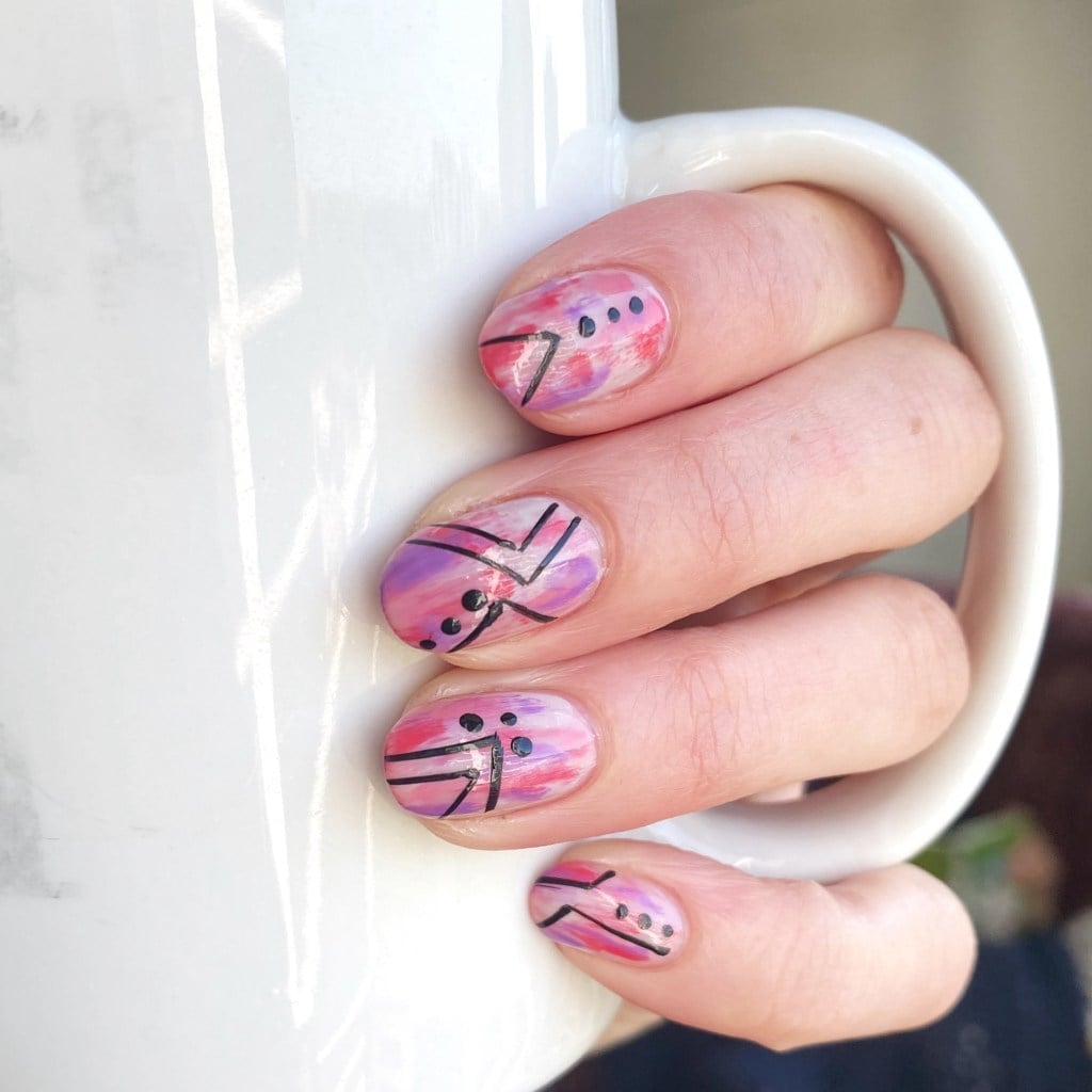 Watercolor Abstract Short Oval Nails Watercolor Abstract Short Oval Nails — Nails Easy Ideas