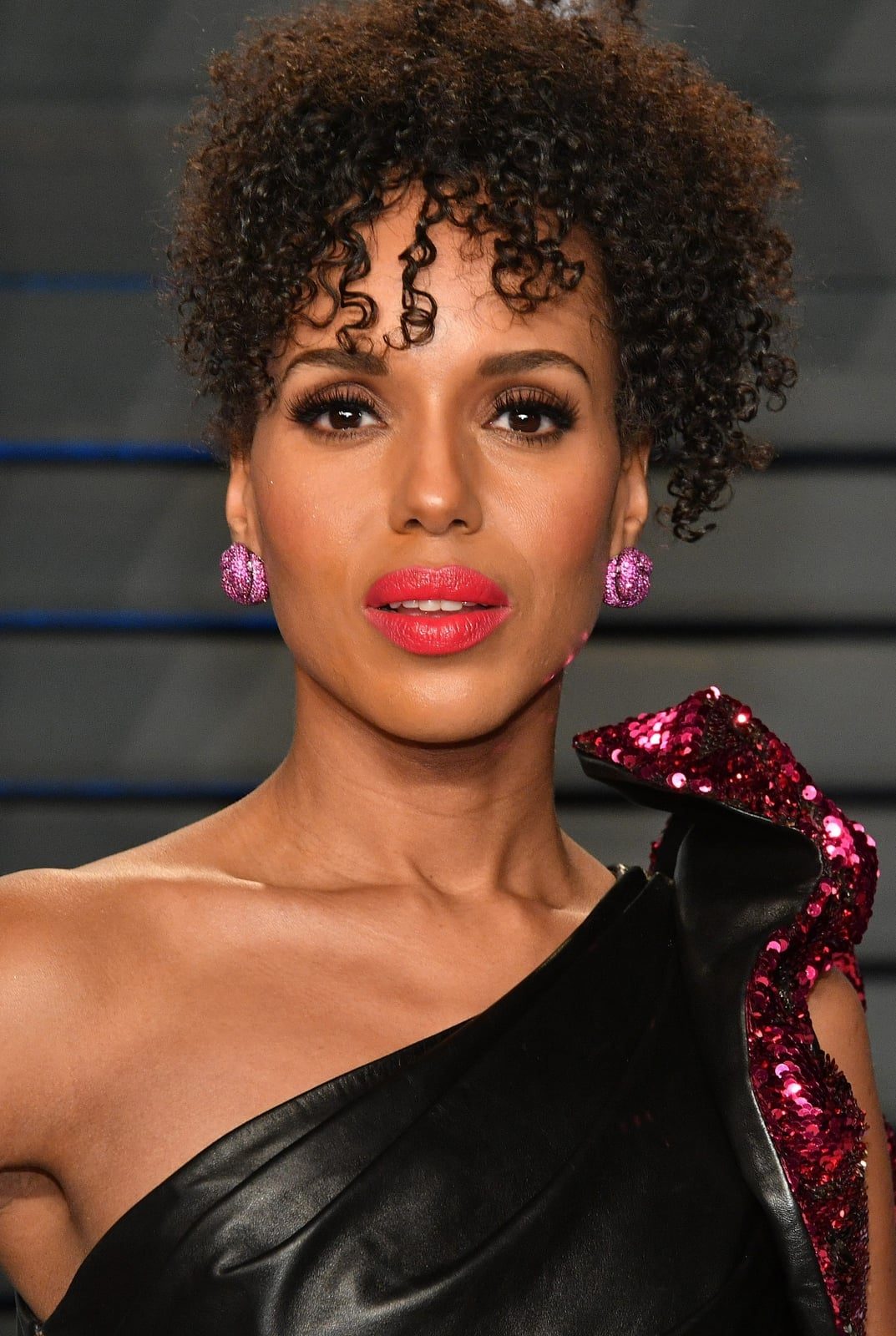 Collarbone Curls With Full Fringe — Natural Hair Black Women Styles