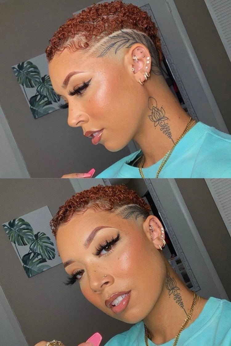 Tapered Cut With Finger Waves and Undercut — Natural Hair Black Women Styles