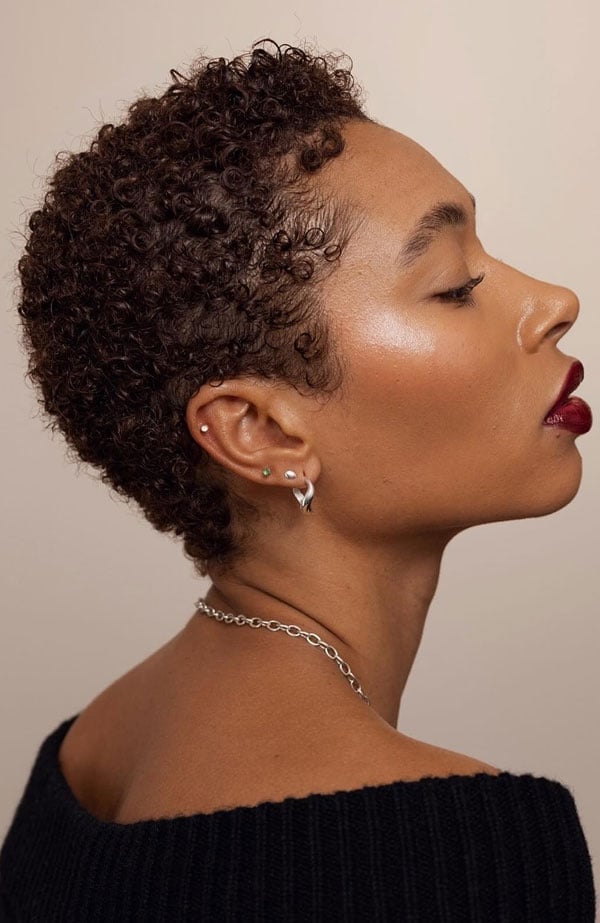 Tapered Cut With Defined Curls — Natural Hair Black Women Styles