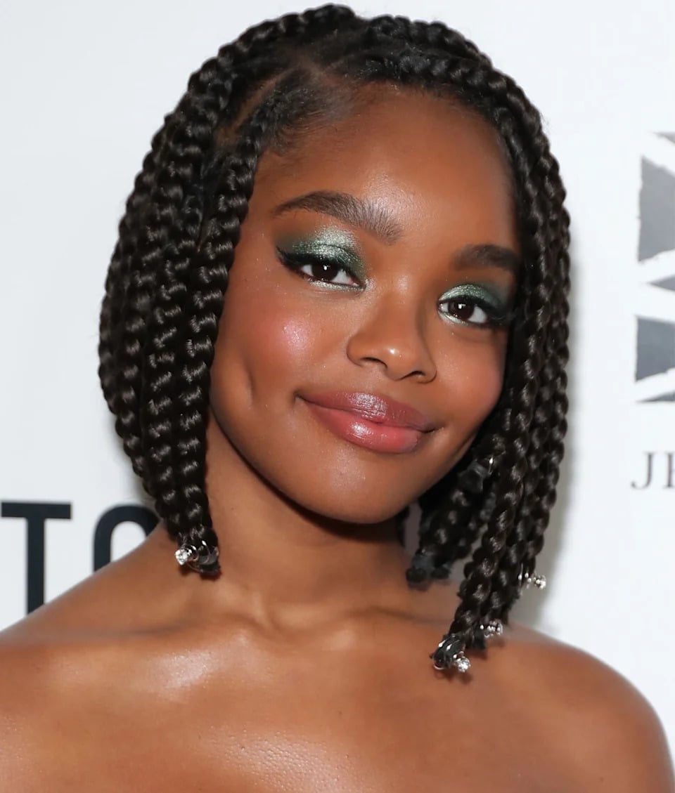 Layered Collarbone Cut With Natural Waves — Natural Hair Black Women Styles