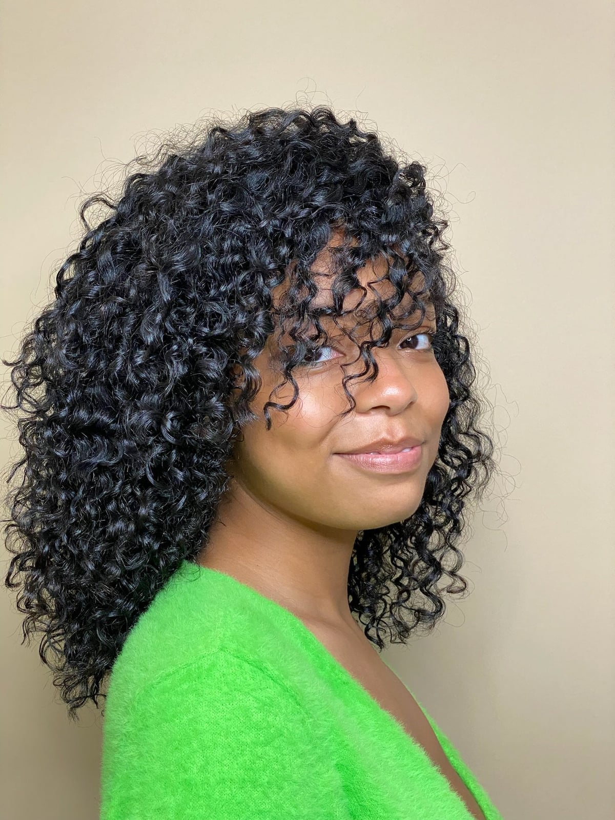 Mid-Back Length Loose Curls — Natural Hair Black Women Styles