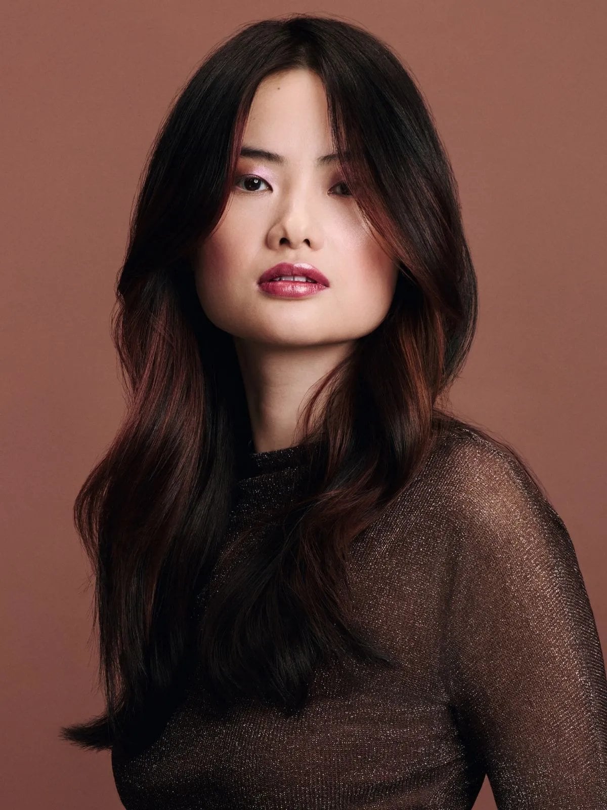 Dark Brown With Auburn Undertones Dark Brown With Auburn Undertones — Natural Hair Color Styles