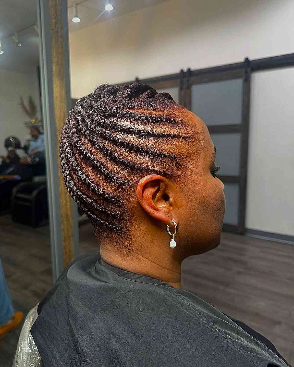 Dark Brown Cornrows Dark Brown Cornrows — Natural Hair Color Styles