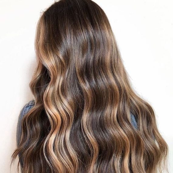 Dark Brown With Blonde Balayage Dark Brown With Blonde Balayage — Natural Hair Color Styles