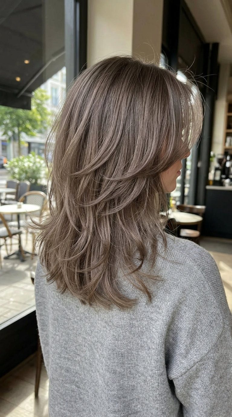 natural summer ash brown hair color 2026 outfit idea - fashion styling inspiration