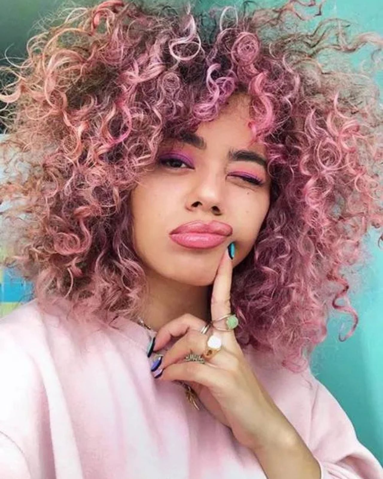 Shoulder Length Pink With Darker Lowlights Shoulder Length Pink With Darker Lowlights — Pink Hair Dye Inspiration