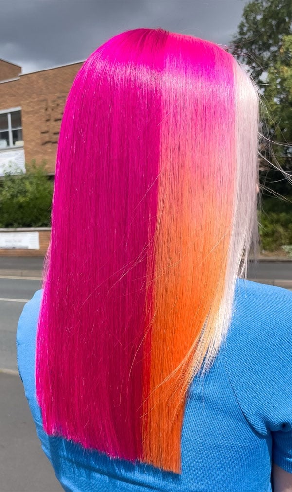 Shoulder Length Rose Gold Balayage Shoulder Length Rose Gold Balayage — Pink Hair Dye Inspiration