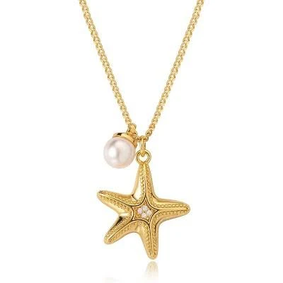 accessory 18K Gold Plated Dainty Gold Seashell Pendent Necklace Target $54.99