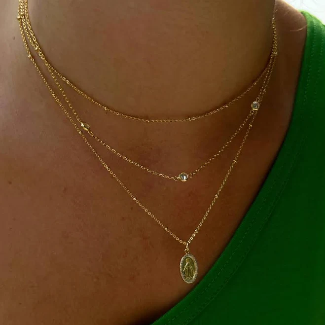accessory 18K Gold Waterproof Sunday Sweetheart Necklace Evry Jewels $5.99