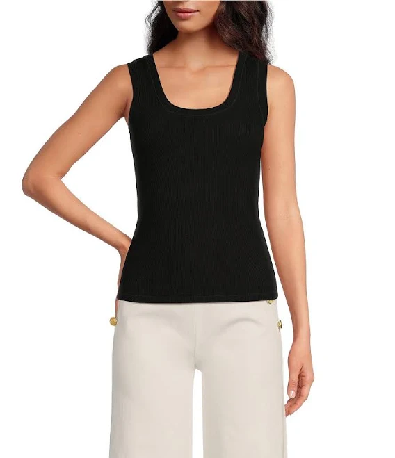top A Loves A Ribbed Knit Sleeveless Tank Dillard's $29