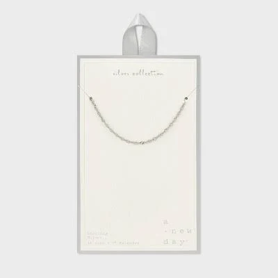 accessory A New Day Sterling Silver Twisted Chain Necklace Target $19.99