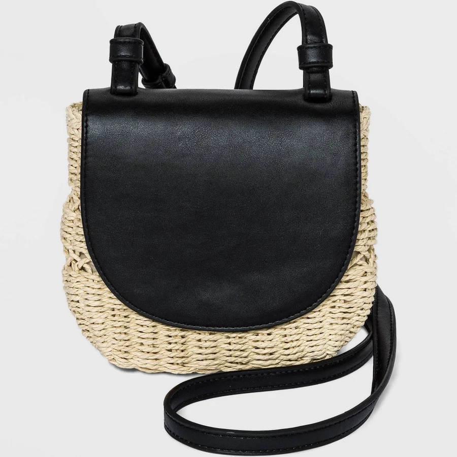 bag A New Day Straw Crossbody Bag with Magnetic Flap Closure eBay - dvseller $14