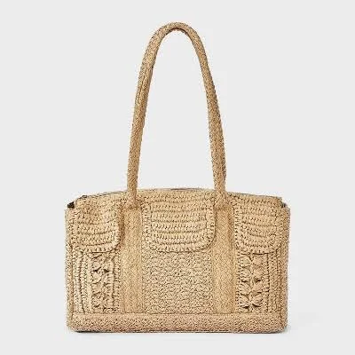 bag A New Day Straw Satchel Tote Bag Target $25.6