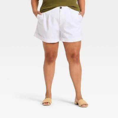 shorts A New Day Women's High-Rise Luxe Linen Tailored Shorts Target $16.5