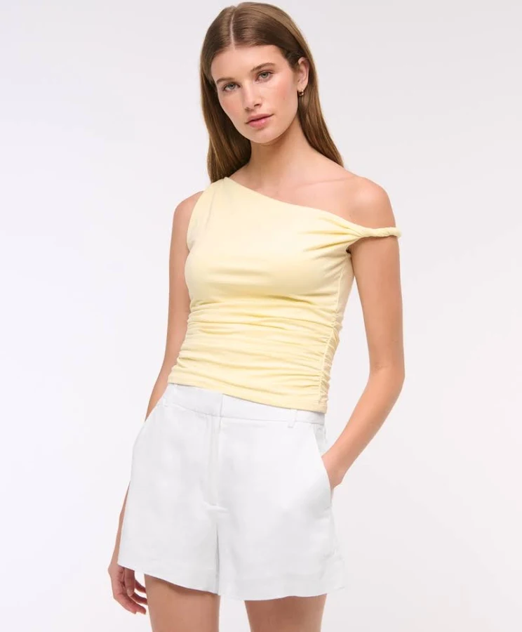 shorts Abercrombie & Fitch Women's Sloane Tailored Linen-Blend Shorts Abercrombie & Fitch $19.97