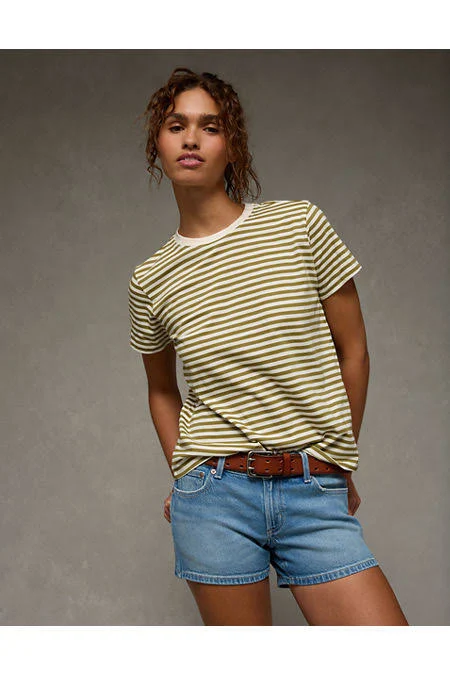 t-shirt AE Women's Everyday Striped T-Shirt American Eagle Outfitters $9.97