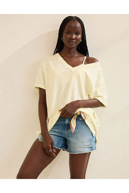 t-shirt Aerie Women's Oversized V-Neck Boyfriend T-Shirt Aerie $25
