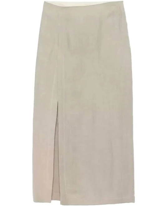 skirt Alysi Side-Slit Midi Skirt Editorialist $303