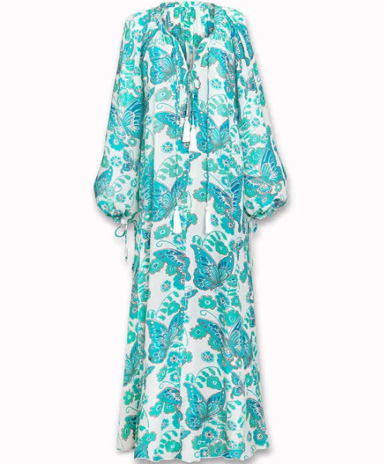 dress Amaris Calista Silk Butterfly Maxi Dress amaris.co $325