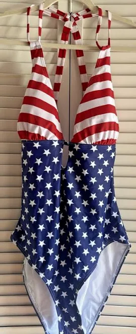 swimsuit American Flag One Piece Swimsuit eBay $17.98