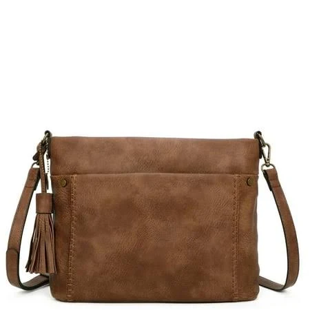 bag Ampere Creations Women's Vegan Leather Crossbody Bag Walmart - Ampere Creations $44.8