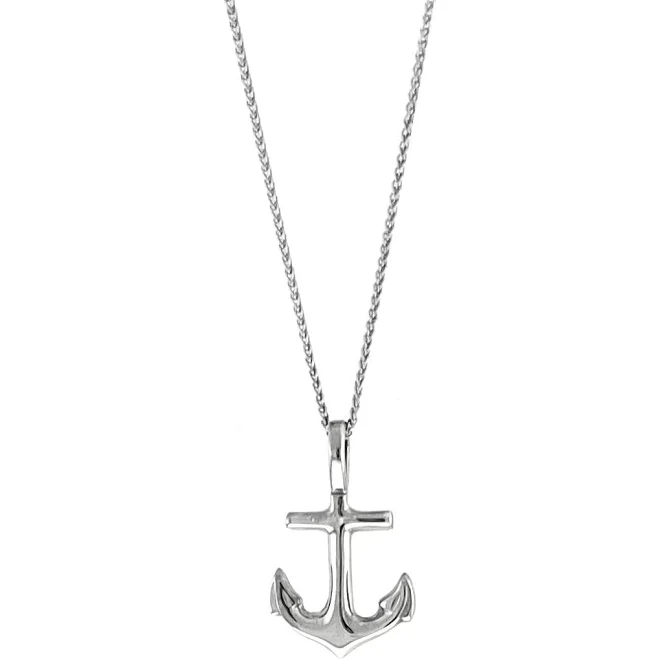 accessory Anchor Necklace Sterling Silver Cape Cod Jewelers $48