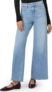 jeans Anessa Raw Hem High Waist Wide Leg Jeans Nordstrom Rack $83.97
