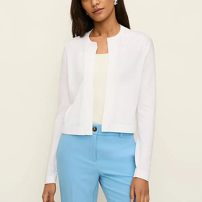 cardigan Ann Taylor Women's Cropped Open Cardigan Ann Taylor $39.75