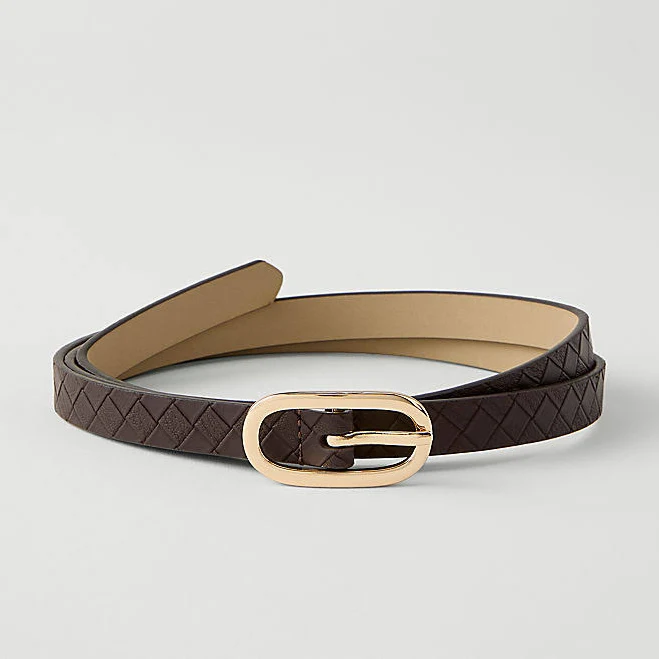 accessory Ann Taylor Women's Skinny Woven Leather Belt Ann Taylor $29.75