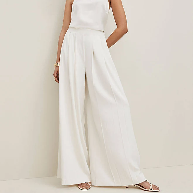 pants Ann Taylor Women's Triple Pleat Palazzo Pants Ann Taylor $149