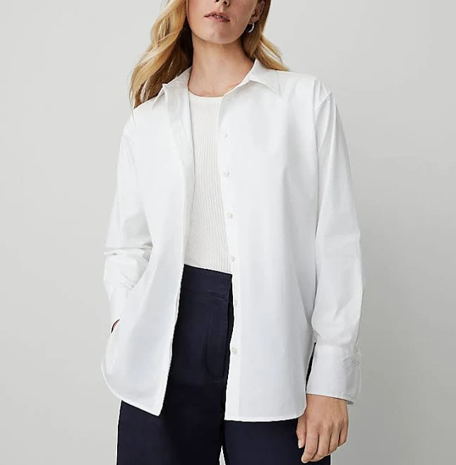 top Ann Taylor Women's Weekend Collection Oversized Shirt Ann Taylor $50.7