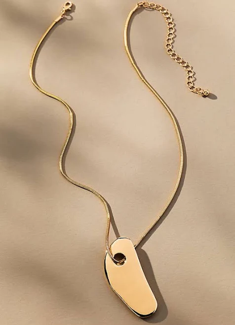 accessory Anthropologie Delicate Sculptural Pendant Necklace Anthropologie $29.95