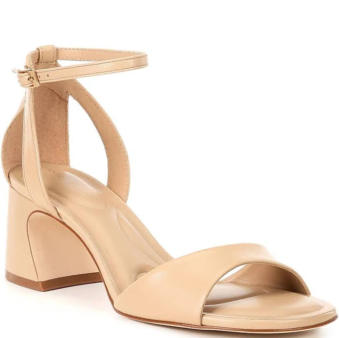 shoes Antonio Melani Alice Leather Block Heel Sandals Dillard's $119.99