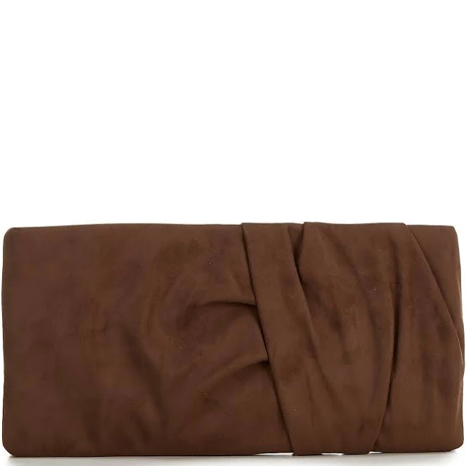 bag Antonio Melani Franny Suede Ruched Clutch Dillard's $59.25