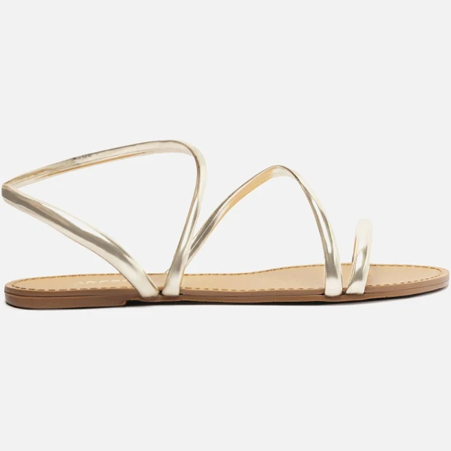 shoes Arezzo Women's Mikayla Round Toe Flat Sandals Arezzo USA $79