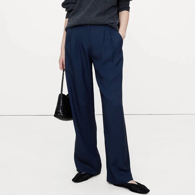 pants Banana Republic Women's Soho Pleated Wide-leg Pants Banana Republic $79.99