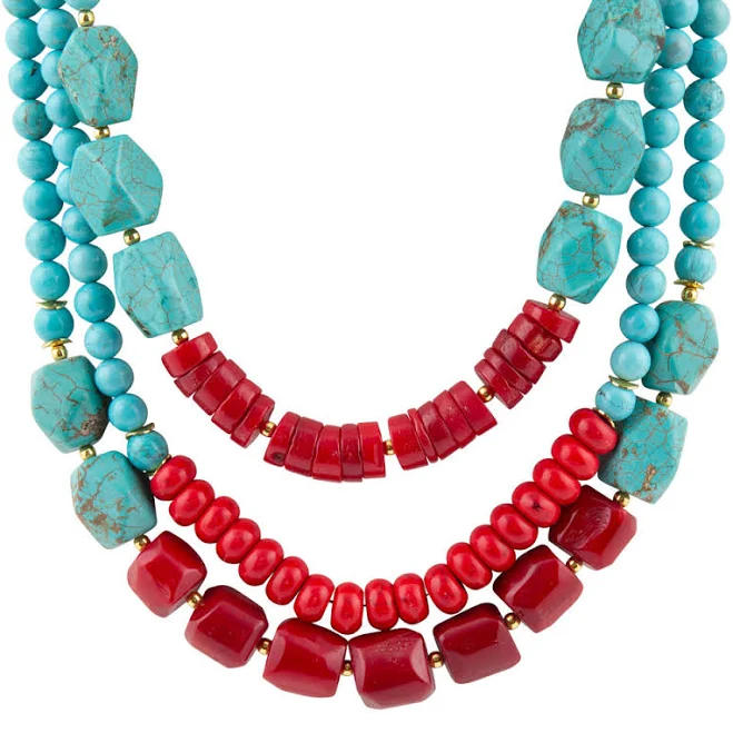 accessory Barse Rancho Guadalupe Turquoise Necklace Barse Jewelry $103.6