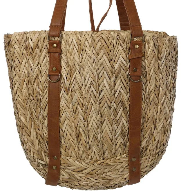 bag Bay Sky Jolie Market Woven Straw Tote Bag Bealls Florida $29.99