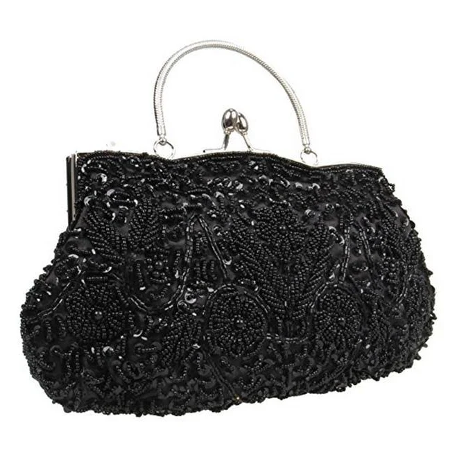 bag Beaded Sequin Satin Evening Clutch fantasylinen $45