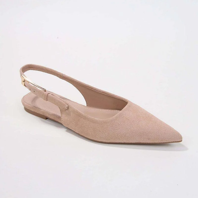 shoes BERNESS Women's Caitriona Faux Suede Pointed Slingback Flats Kohl's $49.99