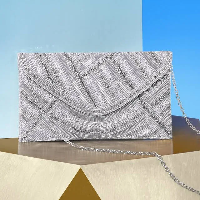 bag Betty Beaded Clutch NicoBlu $225