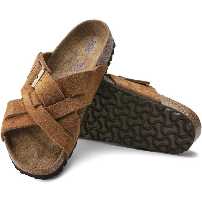 shoes Birkenstock Women's Lugano Soft Footbed Suede Leather BIRKENSTOCK $87