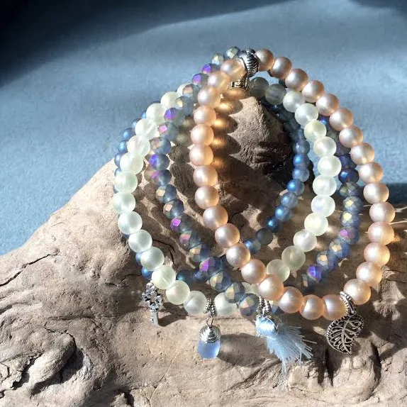 accessory Boho Beaded Charm Bracelet Etsy - Seller $20
