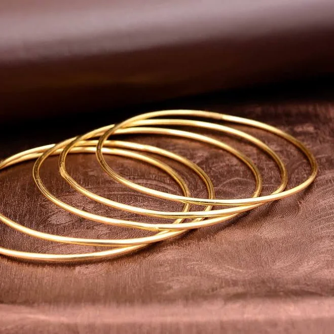 accessory Boho Gold Toned Stackable Bangle Bracelets Etsy - Seller $20.4