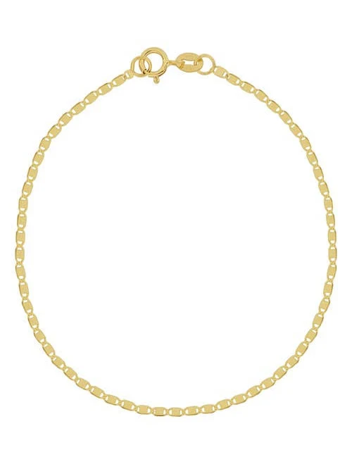 accessory Bony Levy 14K Gold Flat Link Chain Bracelet Nordstrom $240