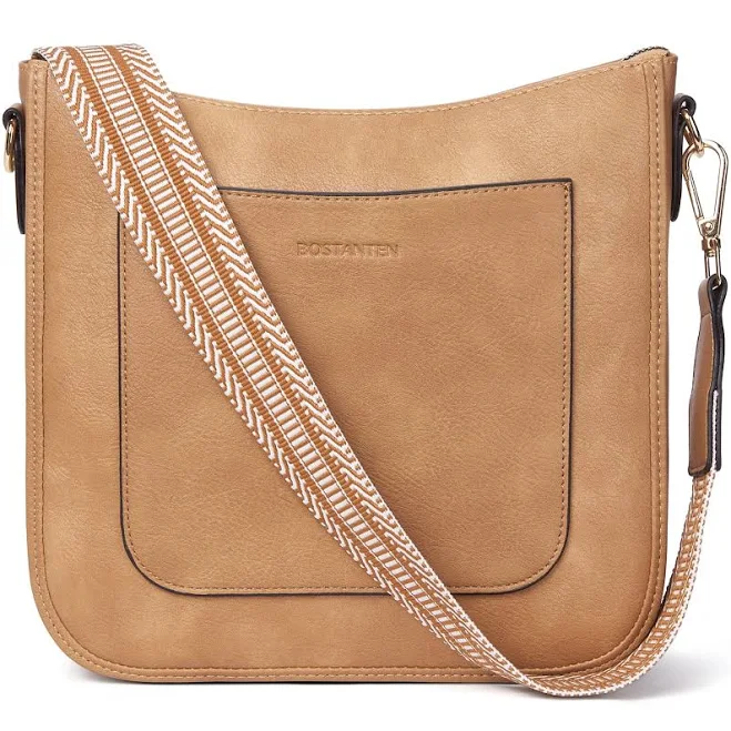 bag Bostanten Vegan Leather Hobo Crossbody Bag with Guitar Strap Bostanten $44.99